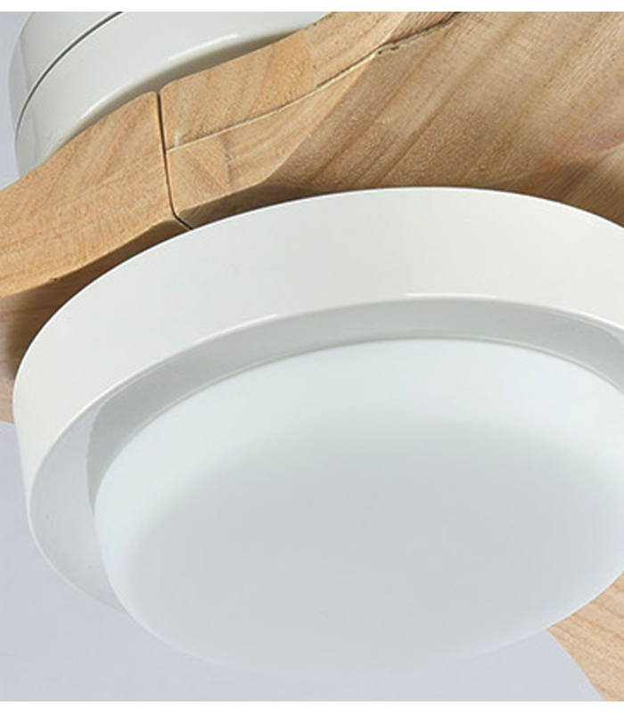 Quạt trần 3 cánh gỗ AKMANI 52 LED Dark Wood