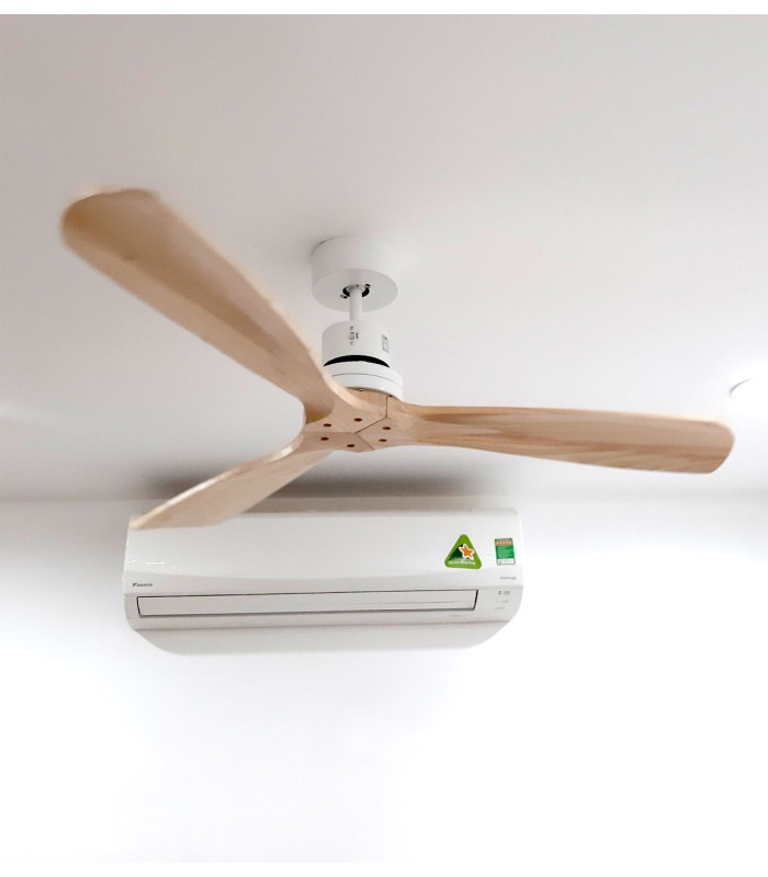 Quạt trần 3 cánh gỗ AKMANI 52 LED Dark Wood