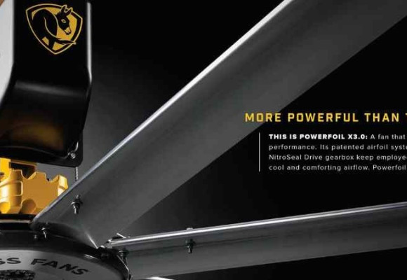 Tìm hiểu cấu tạo và cách lắp đặt quạt trần công nghiệp Powerfoil X3.0