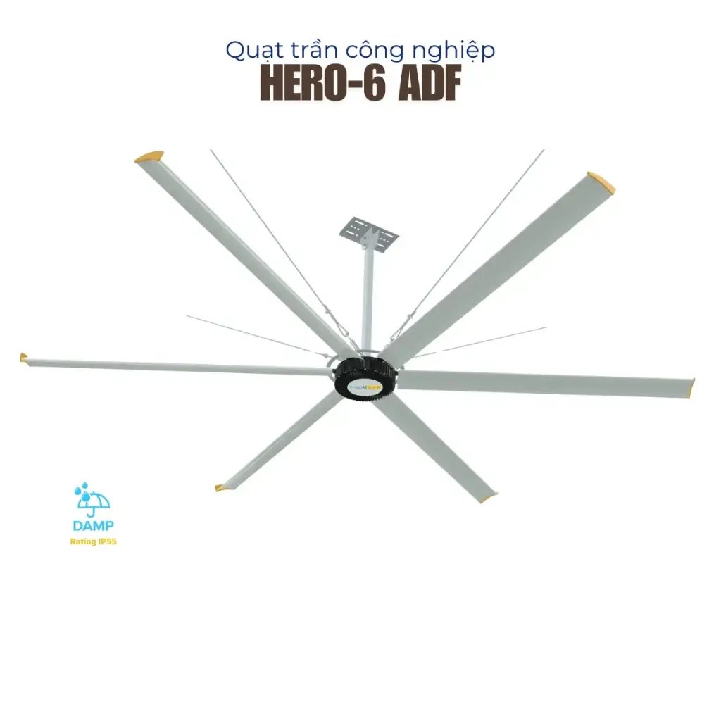 Quạt trần HVLS HERO-6 ADF series
