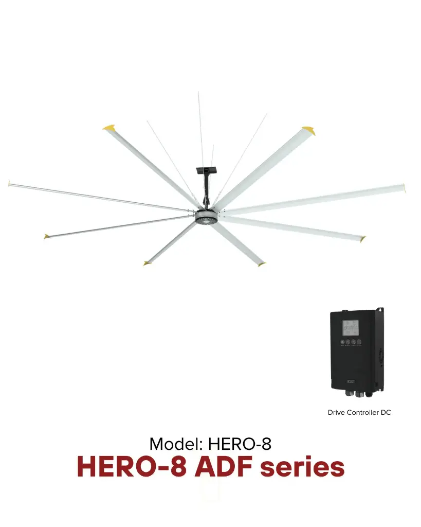 HERO-8 ADF series IP55 Ø 7.3m
